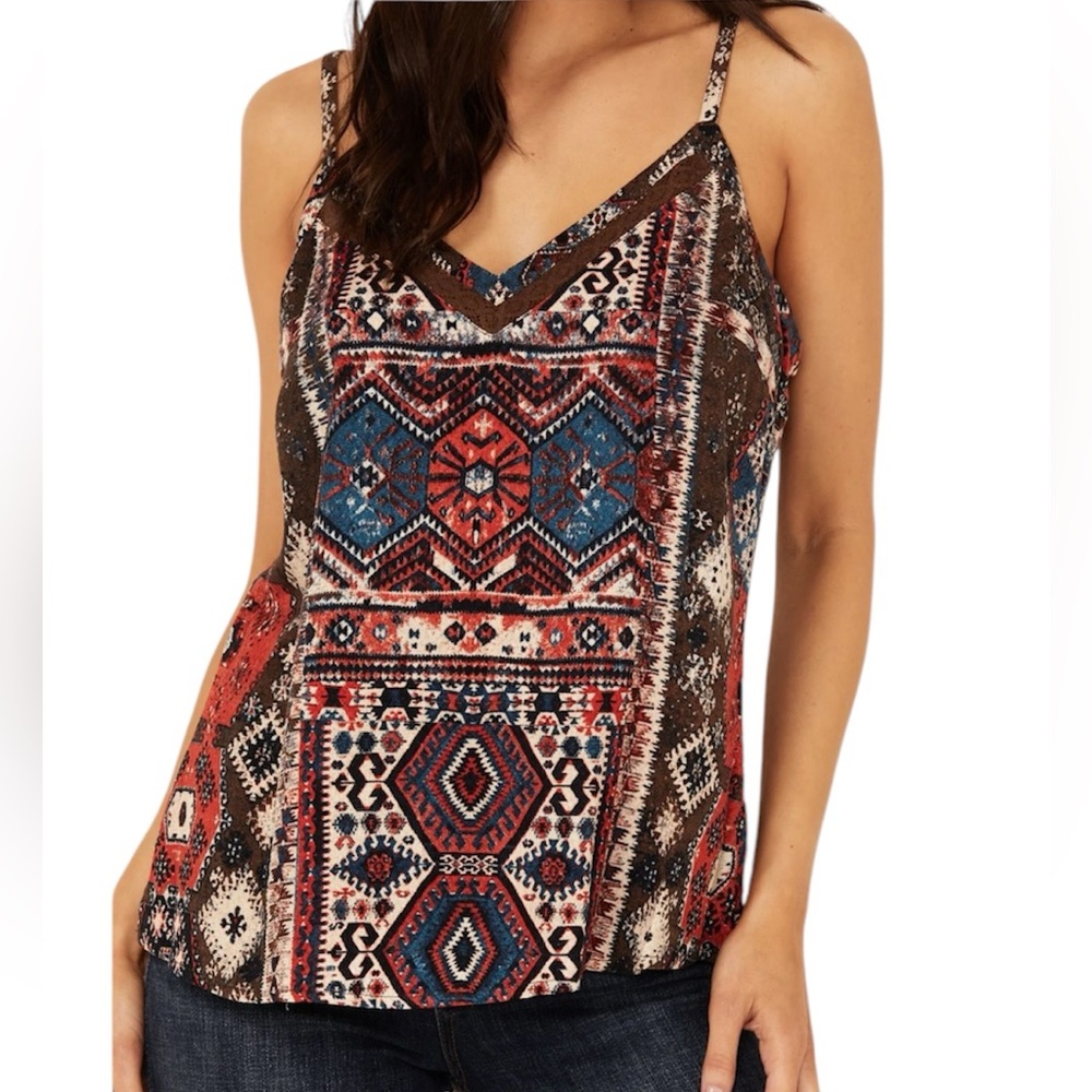 Tampa lace trim cami Idyllwind size XS tank